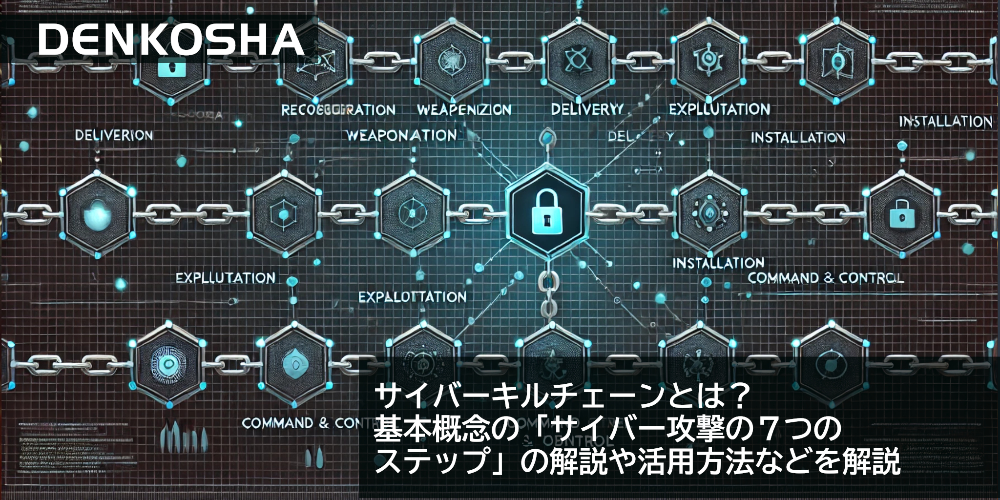 サイバーキルチェーンとは？基本概念の「サイバー攻撃の７つのステップ」の解説や活用方法などを解説