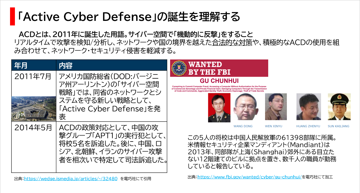 「Active Cyber Defense」の誕生を理解する