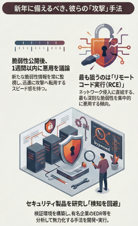 新年に備えるべき、彼らの「攻撃」方法